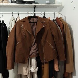 Uniqlo Suede Biker Jacket